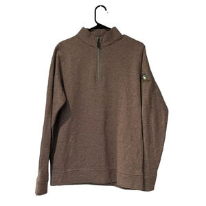 Horn Legend Believe in Yourself Striped Quarter Zip Size‎ Medium